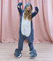 Кигуруми акула серая детская и взрослая