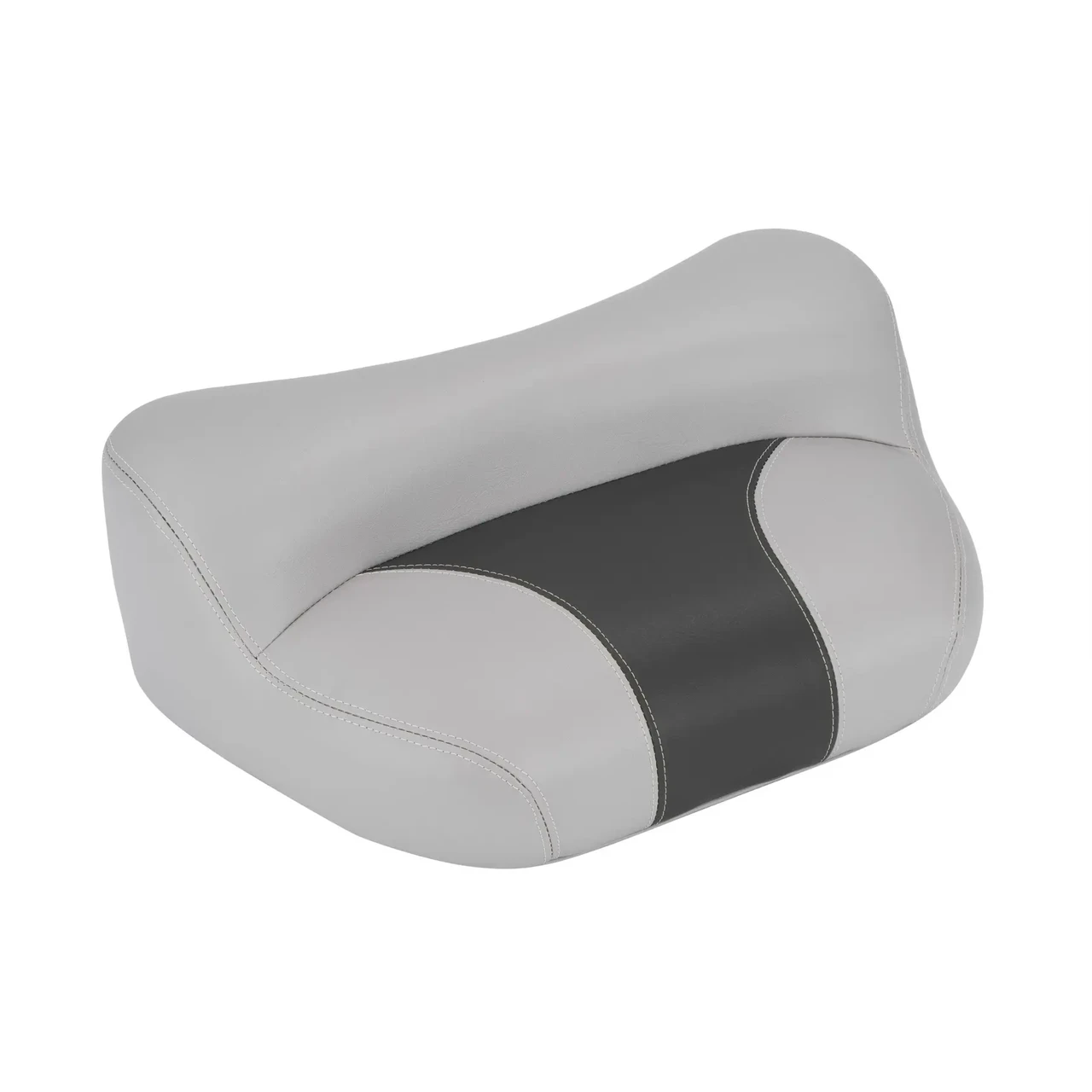 Сидіння для рибацької стійки 76229GC сіре/вуглецеве - опорне сидіння для катера і човна з морського вініл розміри 430x170 мм, фото 1