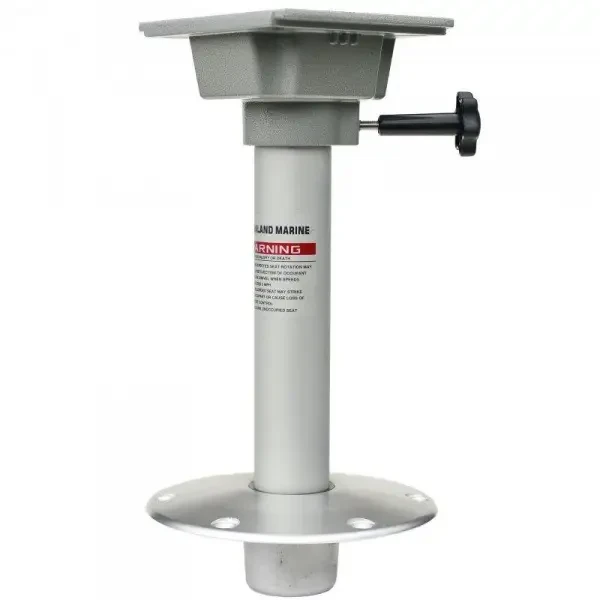 Швидкознімна стійка для сидіння в човен і катер 38 см 2030015 алюміній поворот 360° висота 340 мм діаметр труби 60 мм, фото 1