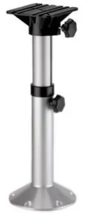 Стійка під крісло для човна і катера C12590D висота 340-510 мм алюміній і пластик кріплення для сидіння 150х150 мм, фото 1