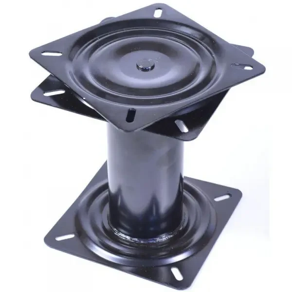 Стійка для крісла в човен і катер C12575 висота 18 см поворотна платформа чорний метал накладний монтаж, фото 1