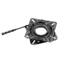 Оснування поворотне з фіксатором для човна і катера C12569 розмір 175х175 мм висота 25 мм чорне метал 2 мм