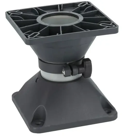 Стійка для сидіння в човен катер і яхту ECONOMY 7in 178 мм MA 769-1 анодований алюміній накладний монтаж 140x140 мм, фото 1