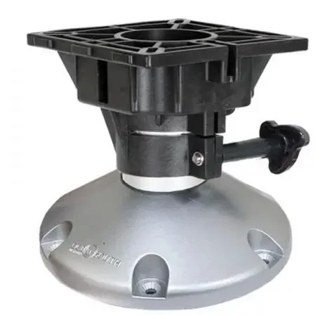 Стійка для сидіння в човен катер і яхту FIXED SEAT 183 мм MA 772-0 анодований алюміній накладний монтаж діаметр основи 230 мм, фото 1