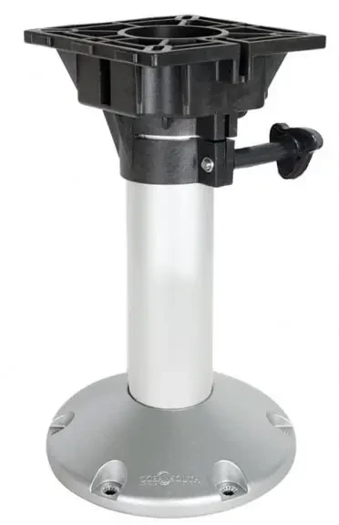 Стійка для сидіння в човен катер і яхту FIXED SEAT 410 мм 18" MA 772-2 анодований алюміній накладний монтаж діаметр основи, фото 1