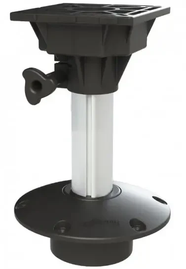 Стійка для сидіння фіксованої висоти MA 777-1 OS для човна і катера плоске оснування 330 мм анодований алюміній, фото 1