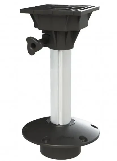 Стійка для сидіння фіксованої висоти MA 777-2 OS в човен катер плоске оснування 450 мм анодований алюміній, фото 1