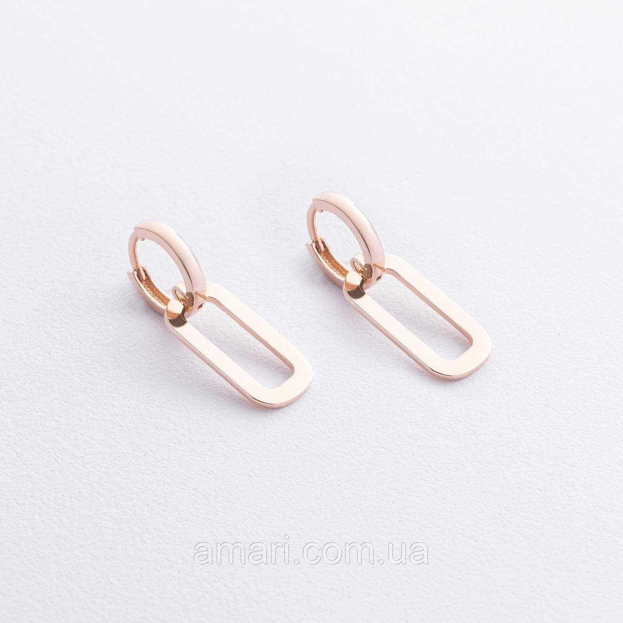 Сережки "Roxana" в червоному золоті с09203, фото 1