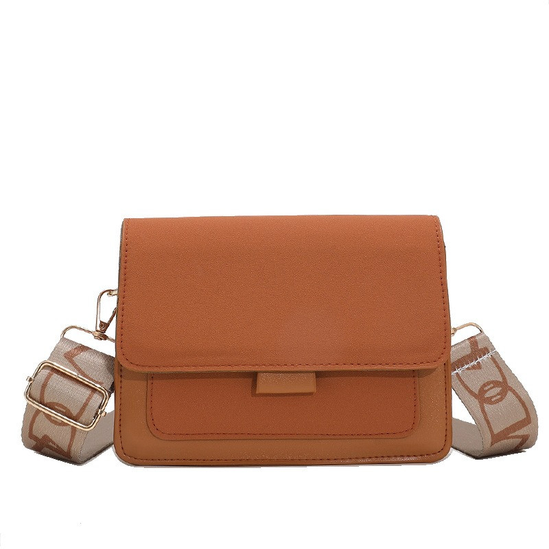 Жіноча класична сумка 6428 крос-боді замшева руда коричнева, фото 1