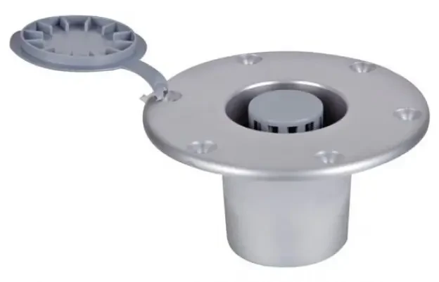 Опорна пластина ніжки столу алюміній вбудована Ø150 mm-Η.9.5 mm