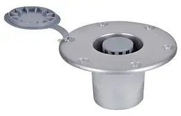 Опорна пластина ніжки столу алюміній вбудована Ø150 mm-Η.9.5 mm