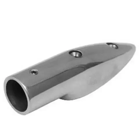 Кінцевик для релінга човновий низький 7/8″ ZK0200A Транцева плита з нержавіючої сталі для човнів 4.8-7.5 м навантаження 3000 N, фото 1