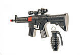 Іграшковий автомат-тріскачка "M16" з гранатою Golden Gun 803, фото 2