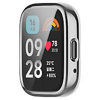 Захисний чохол для смарт годинника Redmi Watch 3 Active сріблястий, фото 5