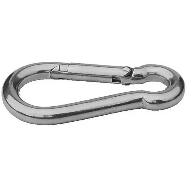 Карабін 5 мм 50 мм судновий для човна і катера 03091705 нержавійка новий, фото 1