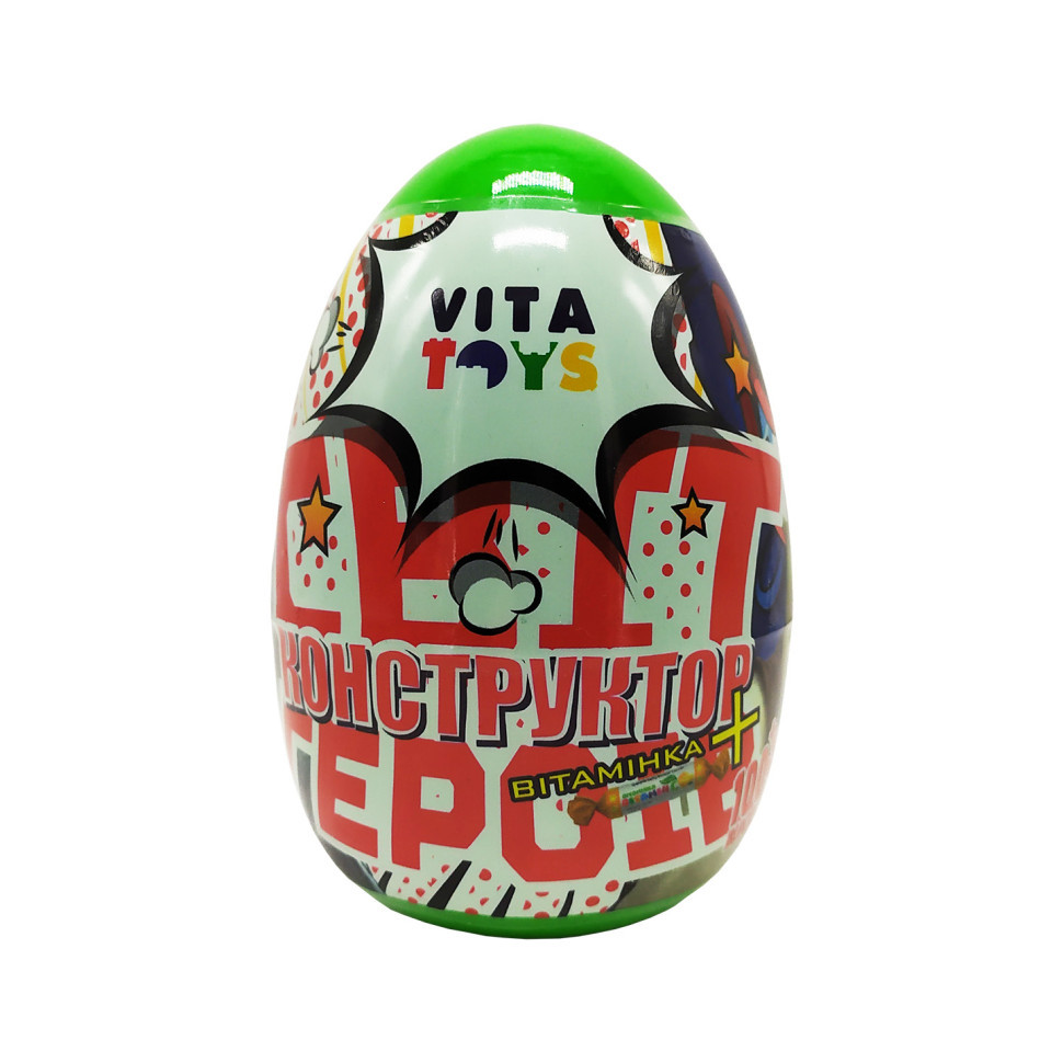 Конструктор у яйці "Герої" Vita Toys VTK 0074 100 деталей, фото 1