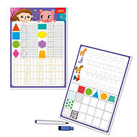 Дошка-тренажер "Фігури та форми" Vladi Toys VT5010-27 (укр)