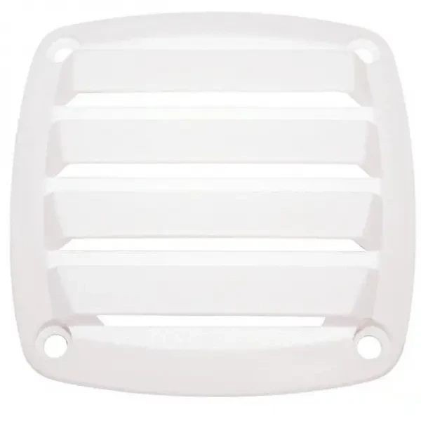 Вентиляційна решітка для човна і катера С82021W біла пластиковая 76х76 мм нова повітровід для яхт, фото 1