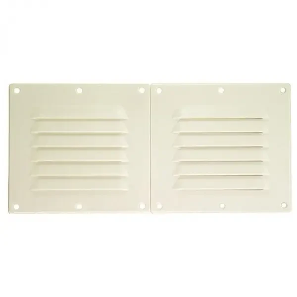Вентиляційна решітка для човна і катера С14401W білий пластик 118x256 мм вентиляція нова якість, фото 1