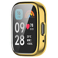 Захисний чохол для смарт годинника Redmi Watch 3 Active золотистий, фото 4