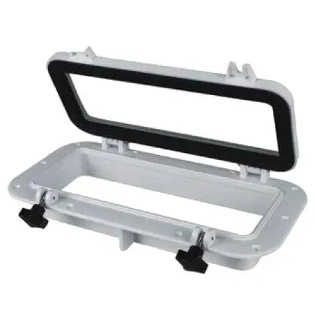 Люк ілюмінатор судновий для човна і катера 400×200 Seaflo SFPP1-04 з захистом від ультрафіолету загартованим склом 4 мм і, фото 1