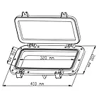 Люк ілюмінатор судновий для човна і катера 400×200 Seaflo SFPP1-04 з захистом від ультрафіолету загартованим склом 4 мм і, фото 3