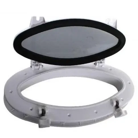 Люк ілюмінатор судновий для човна та катера Seaflo SFPP1-03 410х220мм з загартованим склом 4мм і UV захистом, фото 1