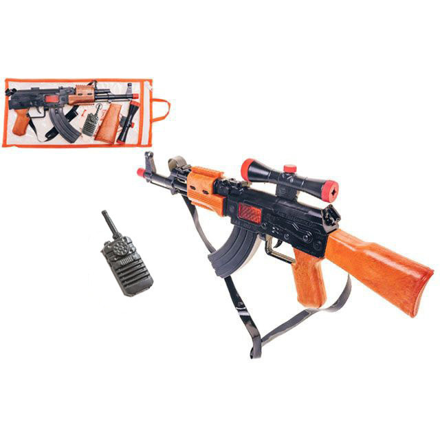 Іграшковий автомат тріскачка з іграшковою рацією 810GG, фото 1