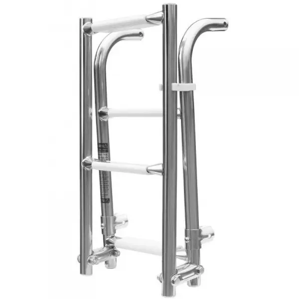 Лестниця суднова для човна і катера 1101031 2+2 складна нержавійка 950 мм ширина 220 мм для катера і яхти, фото 1