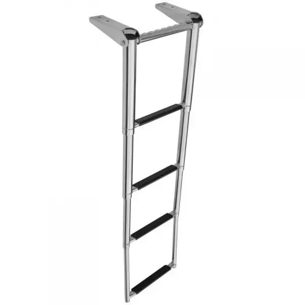 Лестниця суднова для човна і катера 254х1150 мм 4 ступені телескопічна з ручкою 1110404 надувна міцна конструкція легка вага, фото 1