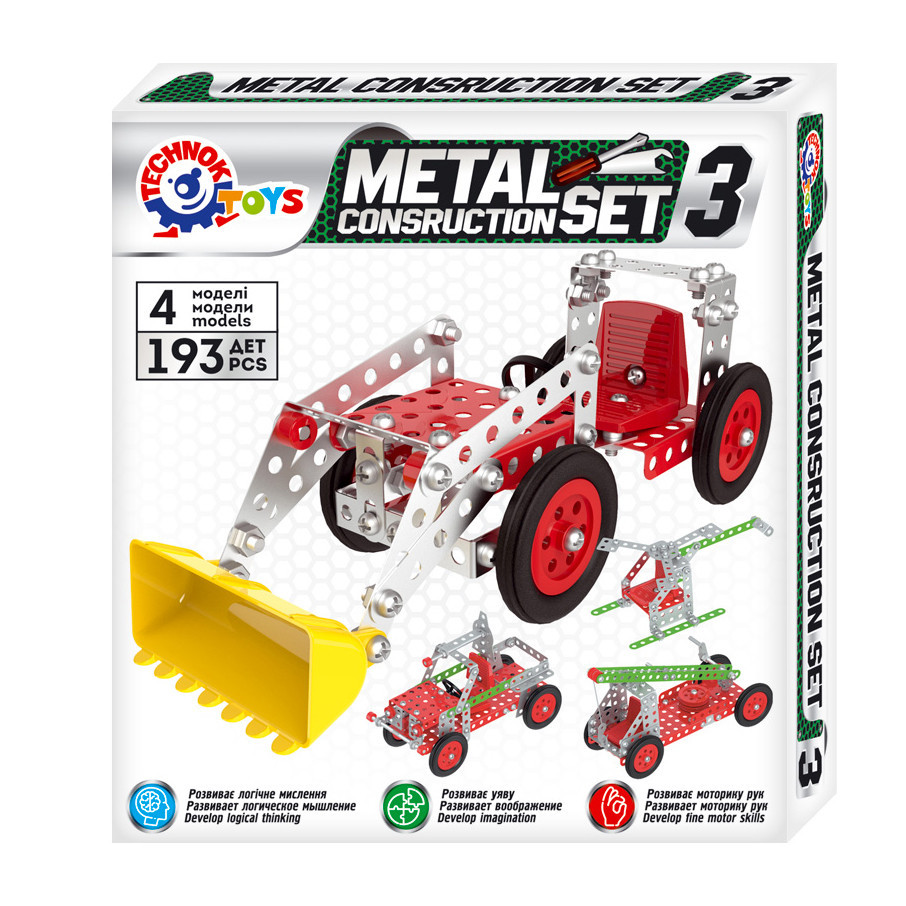 Конструктор металевий "Юний майстер ТехноК" 6412TXK, фото 1