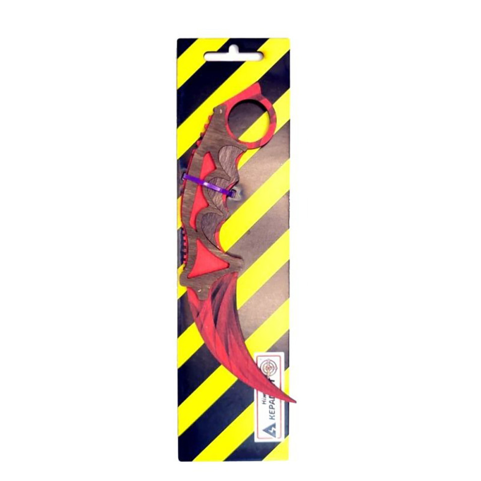 Ніж дерев'яний сувенірний "SO-2 КЕРАМБІТ CLAW КІГОГІТ" SO2CAR-C, фото 1