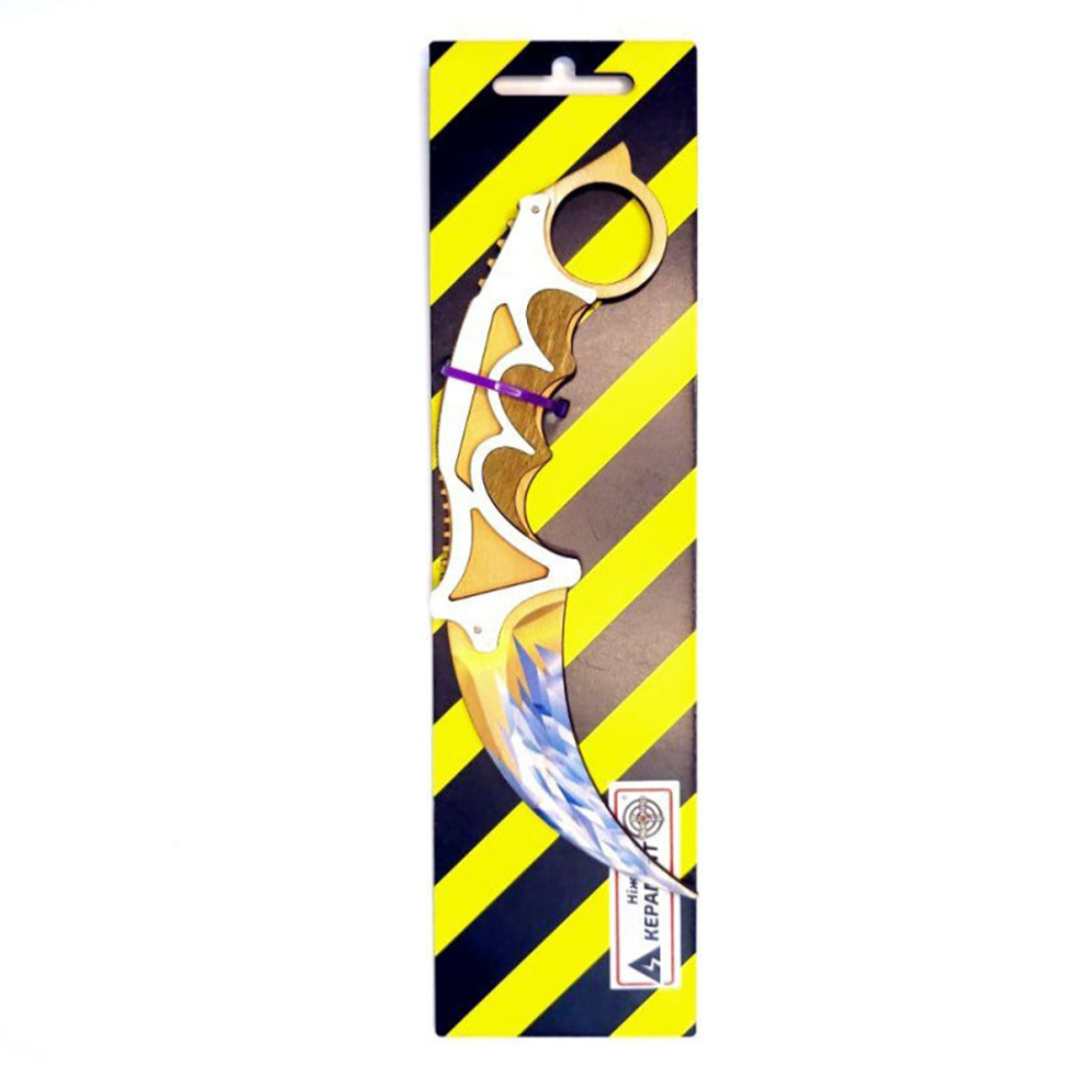 Ніж дерев'яний сувенірний "SO-2 КЕРАМБІТ FROZEN ЛЕД" SO2CAR-F, фото 1