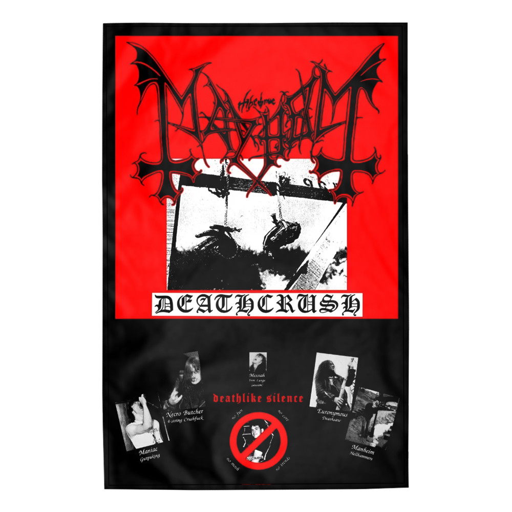 Прапор (текстильний постер) MAYHEM - DEATHCRUSH (fol-035)