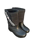Зимові чорні дутики калоші пінка ПВХ ЕВА високі розмір 37 38 39 40, фото 2