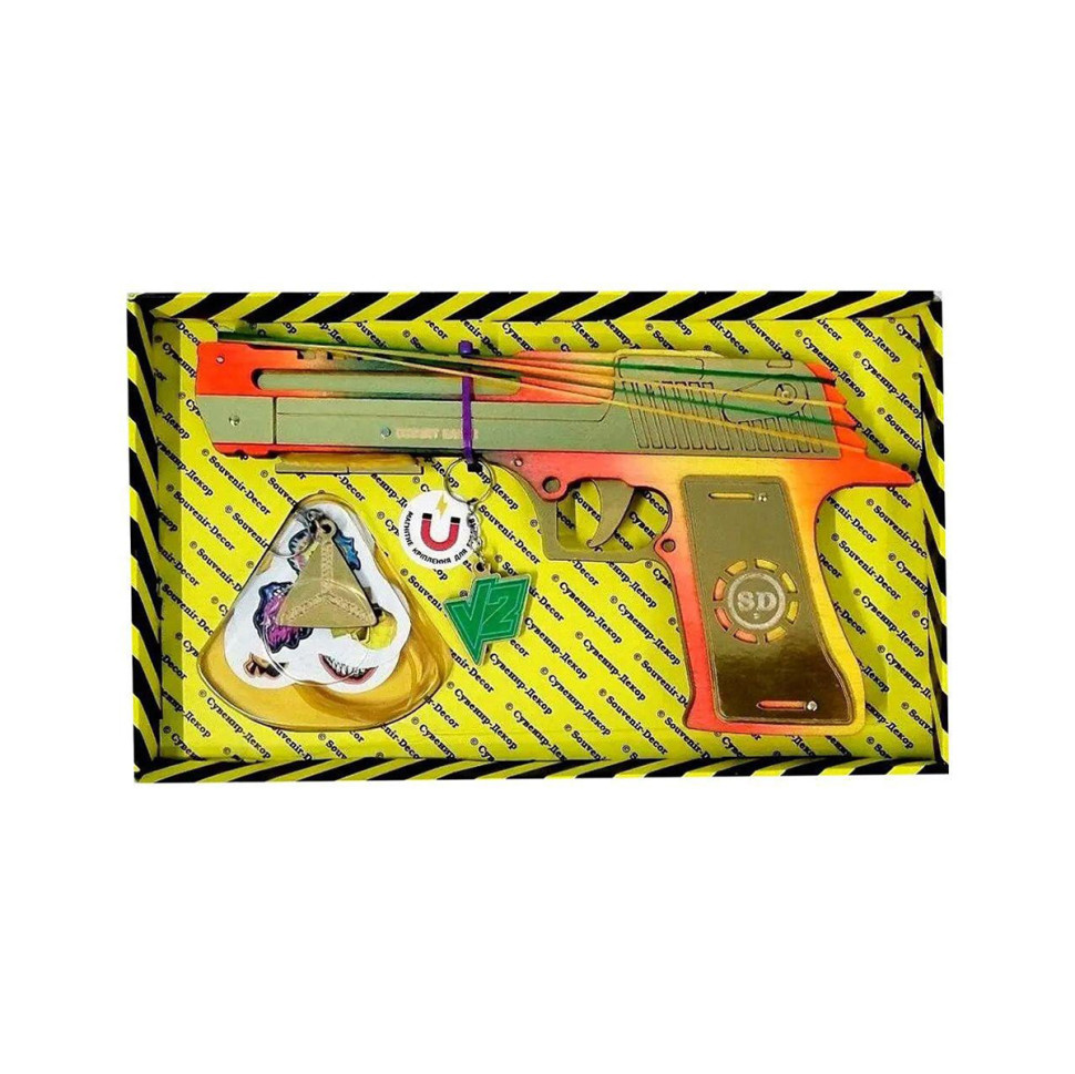 Зібрана модель Резинкостріл "DESERT EAGLE" Ultra Сувенір-Декор DE-U-B, фото 1