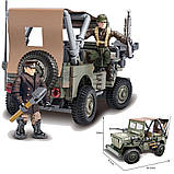 Дитячий конструктор Військові баталії IBLOCK PL-921-356, 475 деталей, 2 фігурки у комплекті, в коробці, фото 4