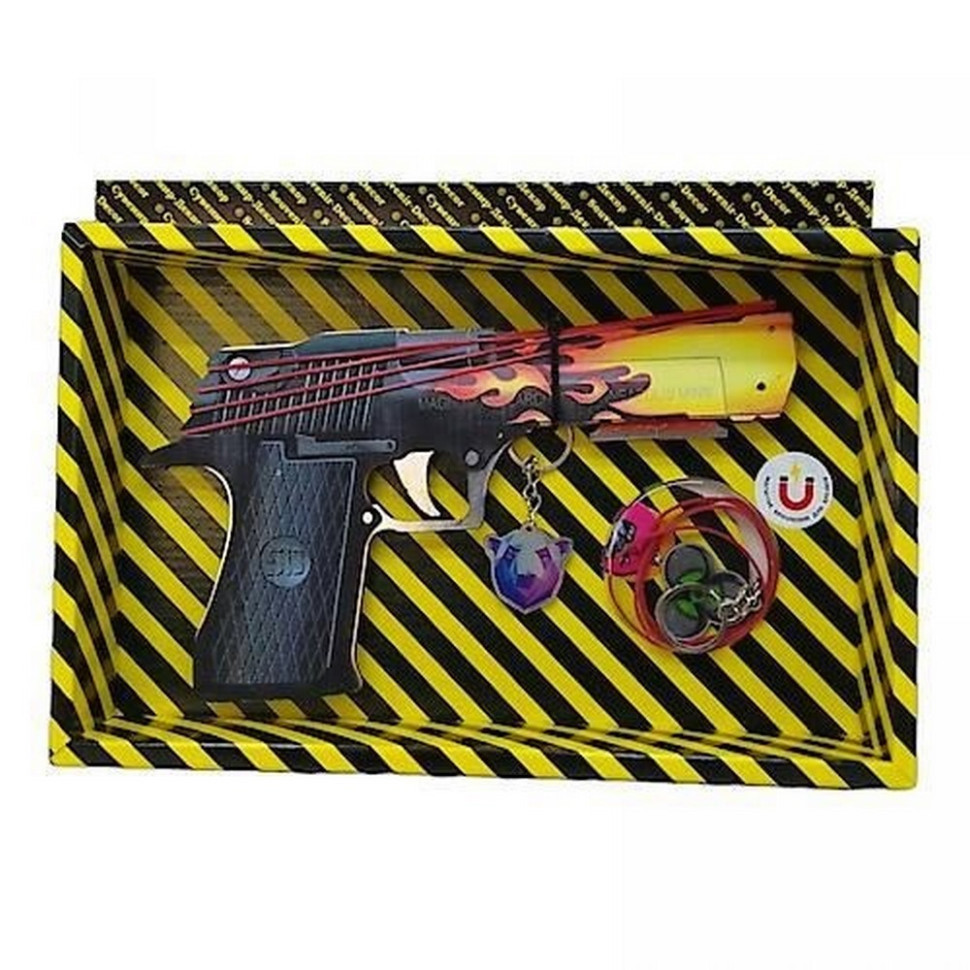 Збірна модель Гумостріл "DESERT EAGLE BLAZE" BOX DE-BL, фото 1