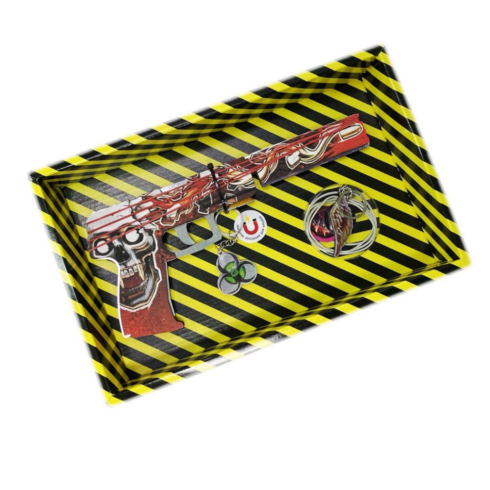 Збірна модель Гумостріл "USP КОНТРОЛЬНИЙ ПОСТРІЛ" ВОХ USP-KK, фото 1