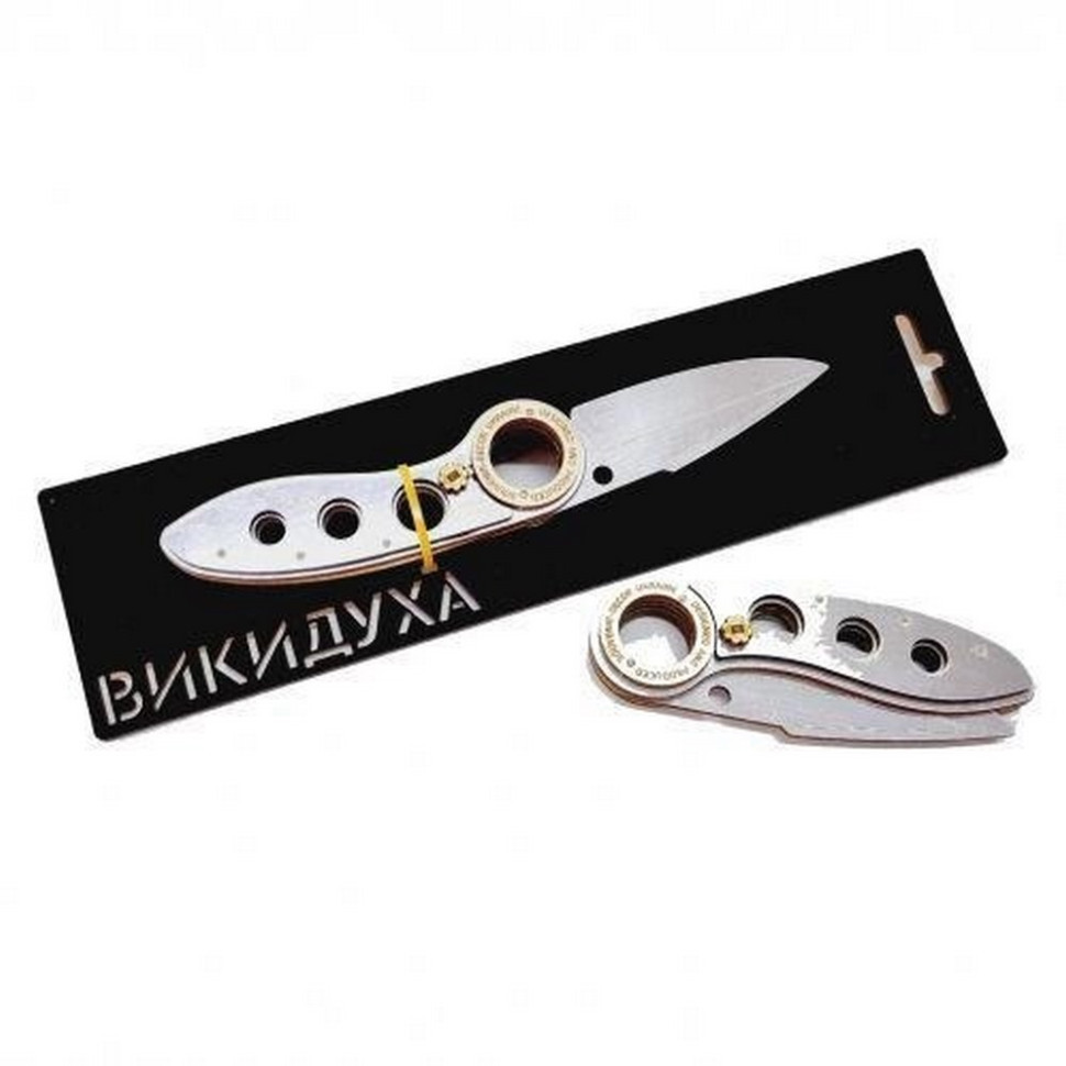 Ніж дерев'яний сувенірний "ВИКИДУХА ФЛІП" FL-CHROM (CHROM), фото 1