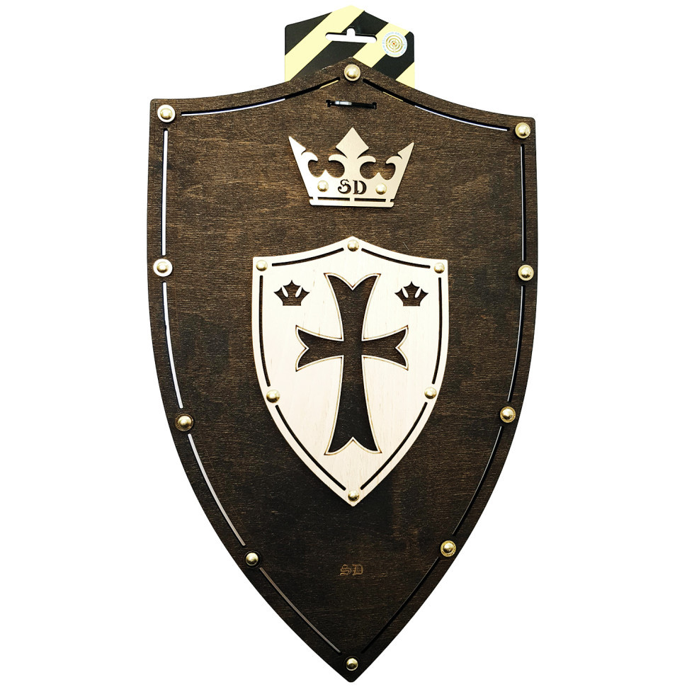 Сувенірний дерев'яний щит «ХРЕСТ Венге» S-CrossV 47х30 см, фото 1