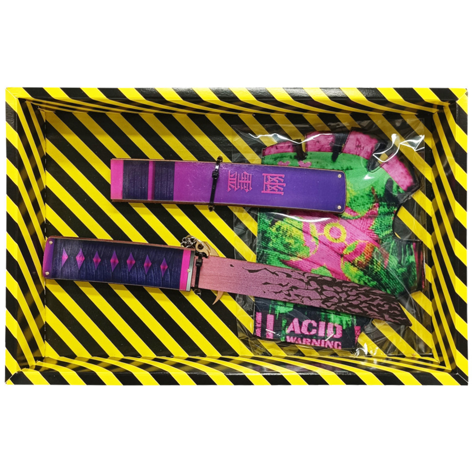 Сувенірні ножі дерев'яні набір BOX "Танто РЕСТЛЕСС" TANR-B, фото 1