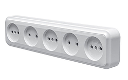 MARSHEL Розетка 5-а RO16-254 WHITE біла