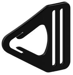 Застібка-пряжка трикутна з поліаміду TKb040 AMM чорний