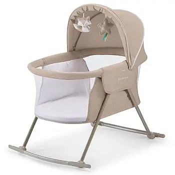 Люлька-гойдалка 3в1 Kinderkraft Lovi Beige (складна конструкція, підвіски-іграшки)