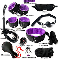 Набор для БДСМ-игры эротический, БДСМ-наборы для взрослых 10 аксессуаров для эротических игр Бдсм XISES