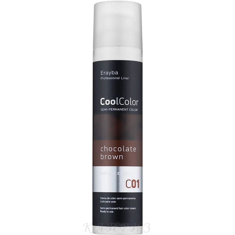 Напівперманентна фарба Erayba Cool Color C 01 шоколад 100 мл, фото 1