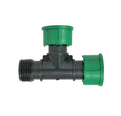 Трійник з двома накидними гайками 1"ЗР х 1"ВР х 1"ВР, набірний колектор для клапанів, Irritec (Італія)