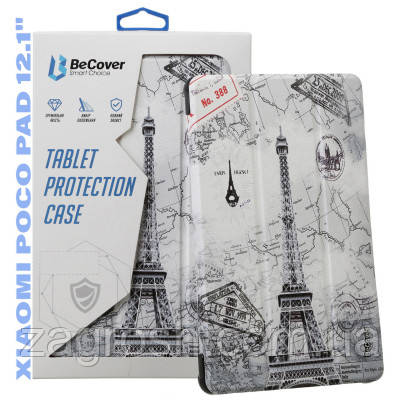 Promo Ціна! Чохол до планшета BeCover Smart Case Xiaomi Poco Pad 12.1" Paris (711571) - тільки на ZaGrosh.com.ua, фото 1