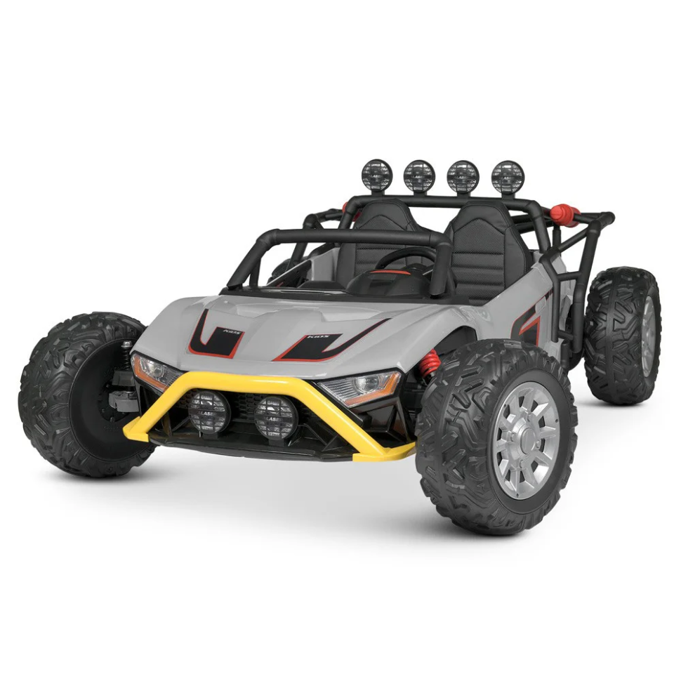 Дитячий електромобіль Джип Bambi Racer JS3168EBLR-11 (24V) Сірий, фото 1